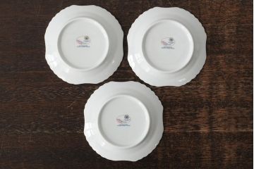中古　ハンガリー　HOLLOHAZA(ホロハーザ)　Laura(ラウラ)　カップ&ソーサー3客セット(コーヒーカップ、洋食器)(R-044014)