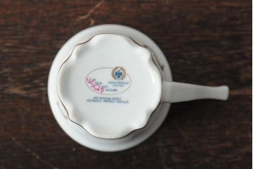 中古　ハンガリー　HOLLOHAZA(ホロハーザ)　Laura(ラウラ)　カップ&ソーサー6客セット(コーヒーカップ、洋食器)(R-044015)