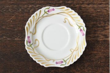 中古　ハンガリー　HOLLOHAZA(ホロハーザ)　Laura(ラウラ)　カップ&ソーサー6客セット(コーヒーカップ、洋食器)(R-044015)