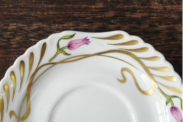 中古　ハンガリー　HOLLOHAZA(ホロハーザ)　Laura(ラウラ)　カップ&ソーサー6客セット(コーヒーカップ、洋食器)(R-044015)