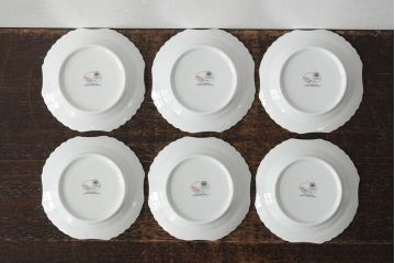 中古　ハンガリー　HOLLOHAZA(ホロハーザ)　Laura(ラウラ)　カップ&ソーサー6客セット(コーヒーカップ、洋食器)(R-044015)