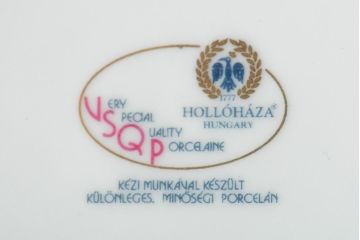中古　ハンガリー　HOLLOHAZA(ホロハーザ)　Laura(ラウラ)　カップ&ソーサー6客セット(コーヒーカップ、洋食器)(R-044015)