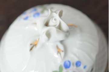 中古　ハンガリー　HOLLOHAZA(ホロハーザ)　Pannonia(パノニア)　カップ&ソーサー3客・クリーマー・シュガーポット　ティーセット(洋食器)(R-044016)