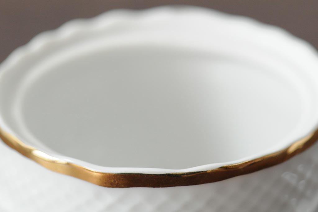 中古　ハンガリー　HOLLOHAZA(ホロハーザ)　Pannonia(パノニア)　カップ&ソーサー3客・クリーマー・シュガーポット　ティーセット(洋食器)(R-044016)