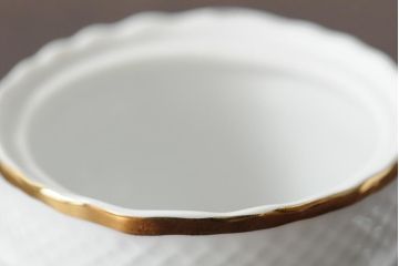 中古　ハンガリー　HOLLOHAZA(ホロハーザ)　Pannonia(パノニア)　カップ&ソーサー3客・クリーマー・シュガーポット　ティーセット(洋食器)(R-044016)