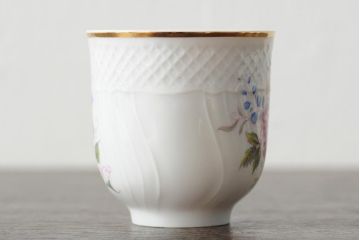 中古　ハンガリー　HOLLOHAZA(ホロハーザ)　Pannonia(パノニア)　カップ&ソーサー3客・クリーマー・シュガーポット　ティーセット(洋食器)(R-044016)