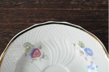 中古　ハンガリー　HOLLOHAZA(ホロハーザ)　Pannonia(パノニア)　カップ&ソーサー3客・クリーマー・シュガーポット　ティーセット(洋食器)(R-044016)