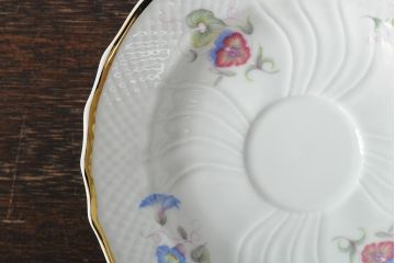 中古　ハンガリー　HOLLOHAZA(ホロハーザ)　Pannonia(パノニア)　カップ&ソーサー3客・クリーマー・シュガーポット　ティーセット(洋食器)(R-044016)