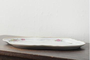 中古　ハンガリー　HOLLOHAZA(ホロハーザ)　Pannonia(パノニア)　プレート(トレー、変形皿、洋食器)(R-044021)