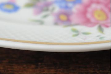 中古　ハンガリー　HOLLOHAZA(ホロハーザ)　Pannonia(パノニア)　プレート(トレー、変形皿、洋食器)(R-044021)