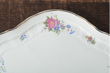 中古　ハンガリー　HOLLOHAZA(ホロハーザ)　Pannonia(パノニア)　プレート(トレー、変形皿、洋食器)(R-044021)
