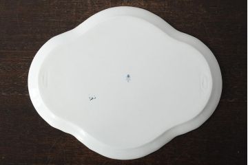中古　ハンガリー　HOLLOHAZA(ホロハーザ)　Pannonia(パノニア)　プレート(トレー、変形皿、洋食器)(R-044021)
