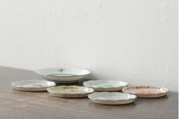 中古　ハンガリー　HEREND(ヘレンド)　VRH・VBOなど　プレート6枚セット(小皿、洋食器)(R-044022)