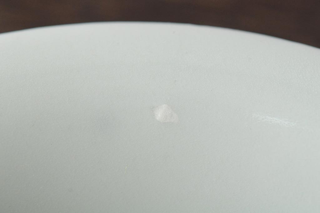 骨董　江戸明治期　陽刻白磁小皿4枚セット(伊万里焼、和食器)(R-044024)