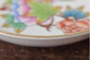 中古　ハンガリー　HEREND(ヘレンド)　ヴィクトリア　オーバルプレート大・小2枚セット(洋食器)(R-044026)