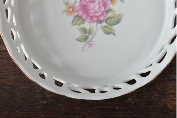 ビンテージ雑貨　HOLLOHAZA(ホロハーザ)　Schumann(シューマン)　洋食器など4点セット(深皿、キャンドルスタンド)(R-044028)