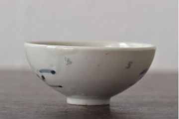 骨董　江戸期　古伊万里　染付　猪口など2点(小皿、向付)(R-044032)