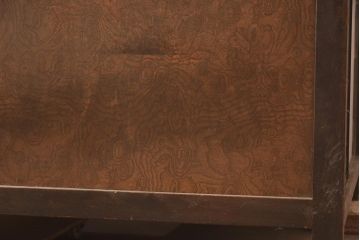 レトロ家具　昭和初期　古い商店で使われていたレトロなラック陳列棚(ガラス戸棚、収納棚、飾り棚)(R-044034)