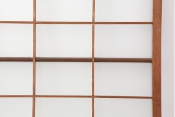 ヴィンテージ建具　昭和中期　すりガラス入り　昭和レトロな空間におすすめのガラス戸2枚セット(引き戸、ビンテージ)(R-044044)
