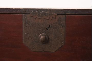 アンティーク家具　明治期　前面欅(ケヤキ)材の上品な二本松箪笥(重ね箪笥、時代箪笥、衣装箪笥)(R-044056)