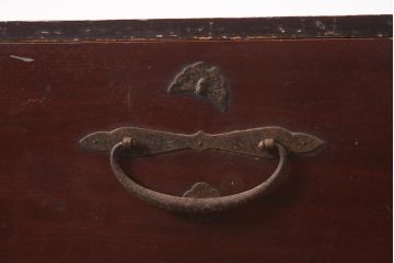 アンティーク家具　明治期　前面欅(ケヤキ)材の上品な二本松箪笥(重ね箪笥、時代箪笥、衣装箪笥)(R-044056)