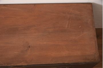 アンティーク家具　明治大正期　前面ケヤキ材　凝った丸金具が上品な印象の仙台箪笥(重ね箪笥、野郎箪笥、時代箪笥、衣装箪笥)(R-044059)