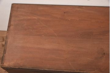 アンティーク家具　明治大正期　前面ケヤキ材　凝った丸金具が上品な印象の仙台箪笥(重ね箪笥、野郎箪笥、時代箪笥、衣装箪笥)(R-044059)