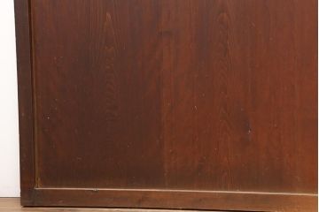 アンティーク建具　大正期　趣あふれる障子帯戸3枚セット(障子戸、格子戸、板戸、建具、引き戸)(R-044064)