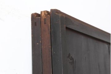 アンティーク建具　大正期　趣あふれる障子帯戸3枚セット(障子戸、格子戸、板戸、建具、引き戸)(R-044064)