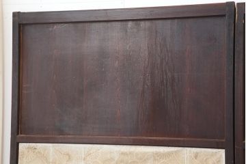 アンティーク建具　大正期　趣あふれる障子帯戸3枚セット(障子戸、格子戸、板戸、建具、引き戸)(R-044064)