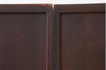アンティーク建具　大正期　趣あふれる障子帯戸3枚セット(障子戸、格子戸、板戸、建具、引き戸)(R-044064)