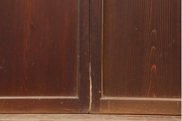 アンティーク建具　大正期　趣あふれる障子帯戸3枚セット(障子戸、格子戸、板戸、建具、引き戸)(R-044064)