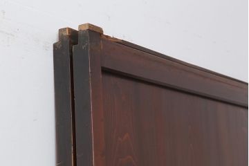 アンティーク建具　大正期　趣あふれる障子帯戸2枚セット(障子戸、格子戸、板戸、引き戸、建具)(R-044065)