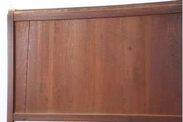 アンティーク建具　大正期　趣あふれる障子帯戸2枚セット(障子戸、格子戸、板戸、引き戸、建具)(R-044065)