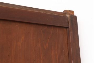 アンティーク建具　大正期　趣あふれる障子帯戸2枚セット(障子戸、格子戸、板戸、引き戸、建具)(R-044065)