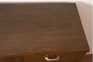 ヴィンテージ家具　ナラ材　味のある木肌が魅力的なチェスト(引き出し、衣装タンス、ビンテージ)(R-044068)