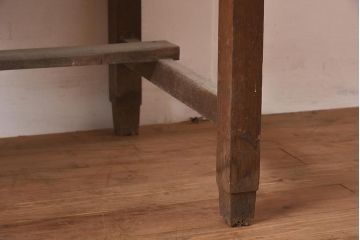 アンティーク家具　和製アンティーク　経年による味わいが魅力的な平机(ワークデスク、在宅ワーク、在宅用)(R-044073)