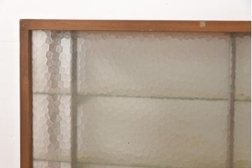 アンティーク家具　和製アンティーク　昭和中期　味のある風合いが魅力のレトロなガラスケース(ショーケース、陳列棚)(R-044075)