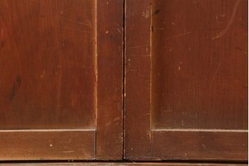 アンティーク建具　昭和初期　赤みがかった木色が味わい深い板戸4枚セット(建具、引き戸)(R-044077)