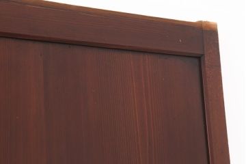 アンティーク建具　昭和初期　赤みがかった木色が味わい深い板戸4枚セット(建具、引き戸)(R-044077)
