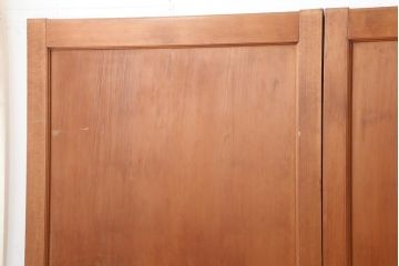 アンティーク建具　和製アンティーク　大正昭和初期　上手物!ヒノキ材が味わい深い板戸4枚セット(建具、引き戸)(R-044081)