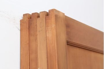 アンティーク建具　和製アンティーク　大正昭和初期　上手物!ヒノキ材が味わい深い板戸4枚セット(建具、引き戸)(R-044081)