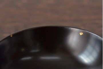 昭和期　平安象彦　八千代椀五客　九寸盆付(丸盆、共箱)(R-044109)