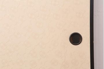 レトロ建具　昭和レトロ　トクサ(木賊)が和の雰囲気を演出するふすま2枚セット(建具、引き戸、仕切り戸)(R-044113)