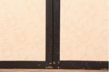 レトロ建具　昭和レトロ　トクサ(木賊)が和の雰囲気を演出するふすま2枚セット(建具、引き戸、仕切り戸)(R-044113)