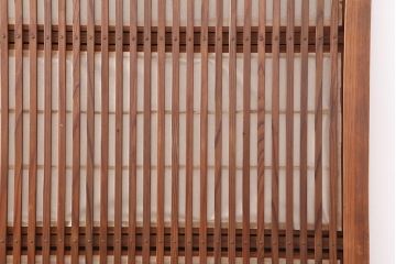 アンティーク建具　裏障子付き　和風の空間づくりにおすすめな格子戸4枚セット(ガラス帯戸、引き戸、建具)(R-044118)