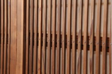 アンティーク建具　裏障子付き　和風の空間づくりにおすすめな格子戸4枚セット(ガラス帯戸、引き戸、建具)(R-044118)