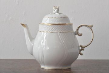 中古　ハンガリー　HOLLOHAZA(ホロハーザ)　Pannonia(パノニア)　ティーポット(洋食器)(R-044123)