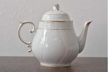 中古　ハンガリー　HOLLOHAZA(ホロハーザ)　Pannonia(パノニア)　ティーポット(洋食器)(R-044123)