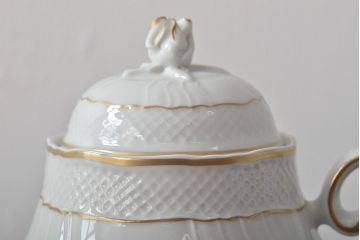 中古　ハンガリー　HOLLOHAZA(ホロハーザ)　Pannonia(パノニア)　ティーポット(洋食器)(R-044123)